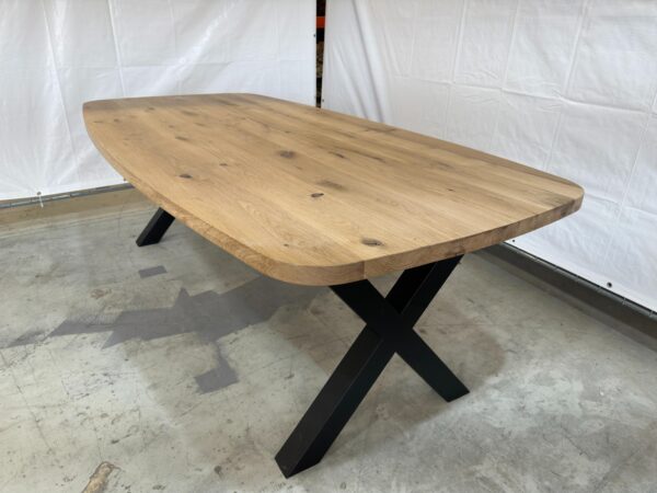 Massieve eiken tafel - Bootvorm - Afbeelding 10