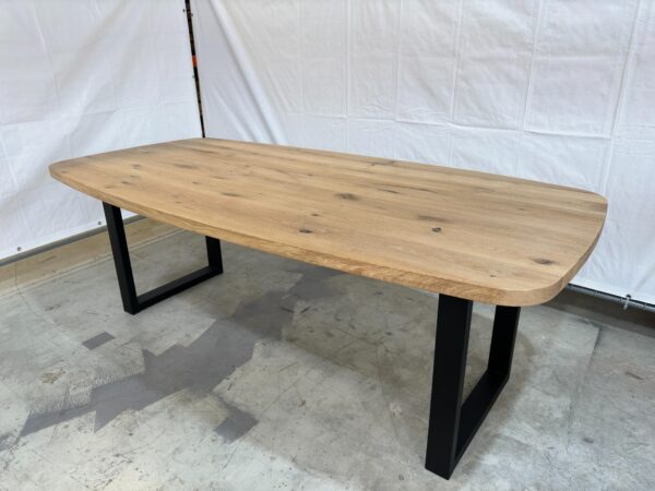 Massieve eiken tafel - Bootvorm - Afbeelding 7