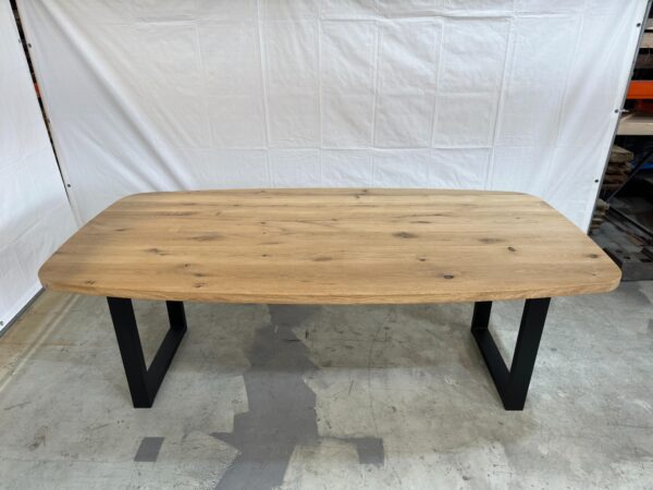 Massieve eiken tafel - Bootvorm - Afbeelding 5