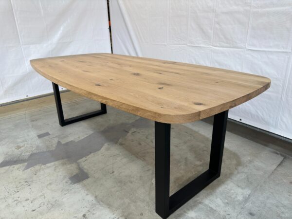 Massieve eiken tafel - Bootvorm - Afbeelding 4