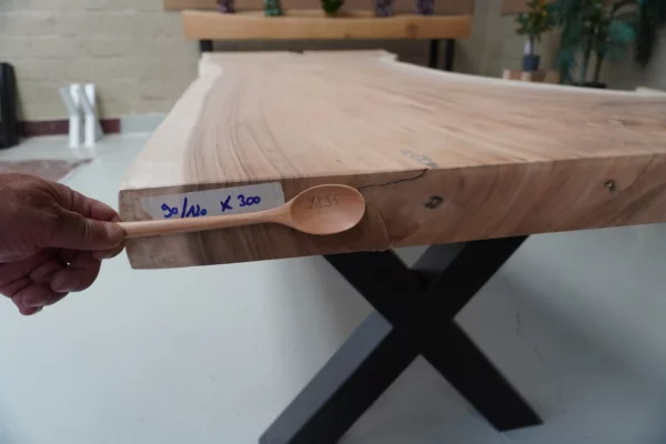 Table en bois de Suar massif - L 300 cm L 90/120 – Image 5