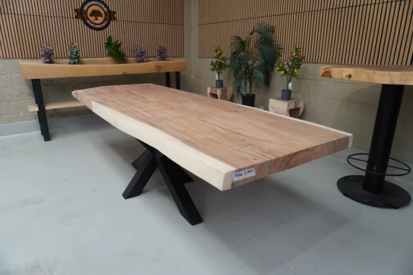 Table en bois de suar massif - L300cm L97/106cm – Image 2
