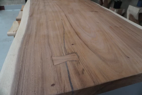Table en bois de suar massif - L300cm L97/106cm – Image 8