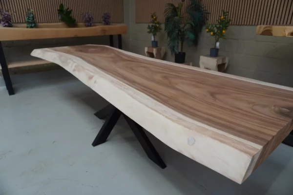Table en bois de suar massif - L300cm L86/90cm – Image 6