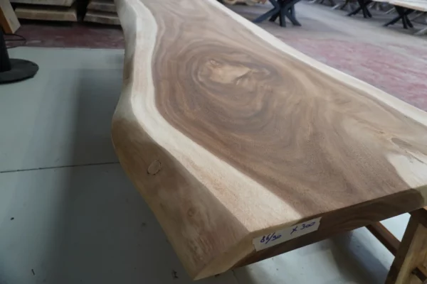 Table en bois de suar massif - L300cm L86/90cm – Image 19