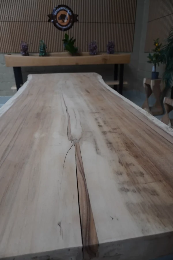 Table en bois de suar massif - L300cm L85/112cm – Image 15