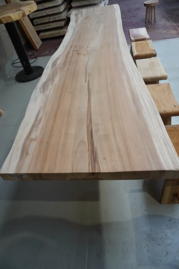 Table en bois de suar massif - L350cm L84/95cm – Image 10