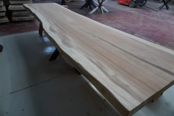 Table en bois de suar massif - L350cm L84/95cm – Image 12