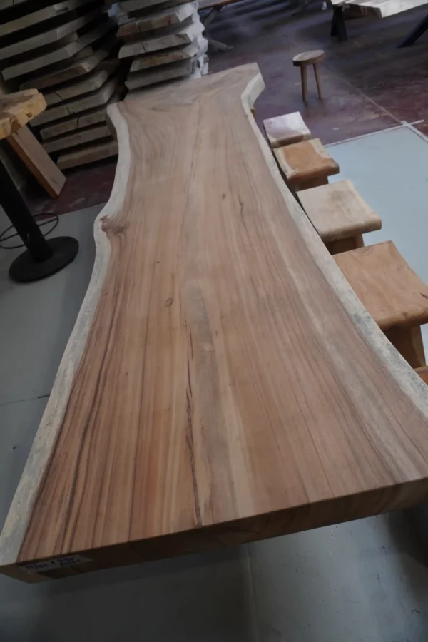 Table en bois de Suar massif - L350cm L92/122cm – Image 12