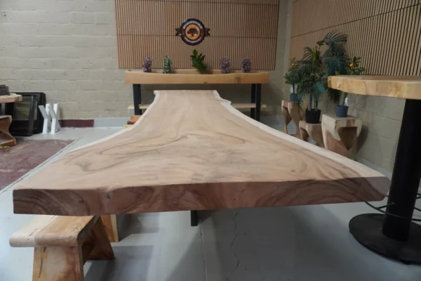 Table en bois de Suar massif - L350cm L92/122cm – Image 16