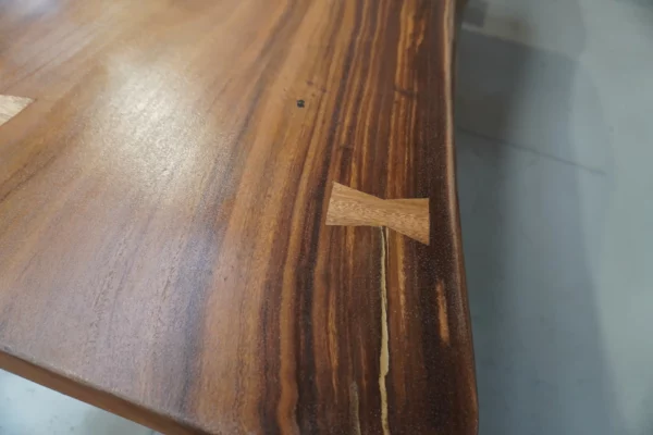 Table en bois de suar massif - L250cm W90/100cm – Image 12