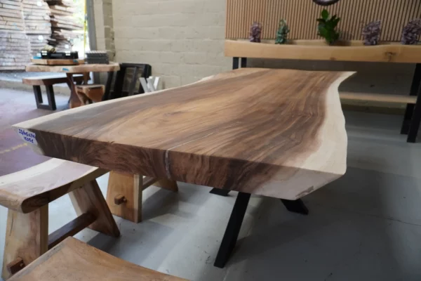 Table en bois de suar massif - L240cm L93/105cm – Image 16