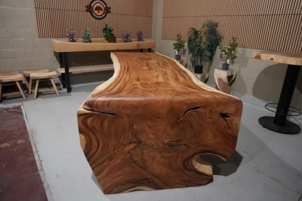 Table cascade en suar massif - L300cm B110/135cm – Image 3