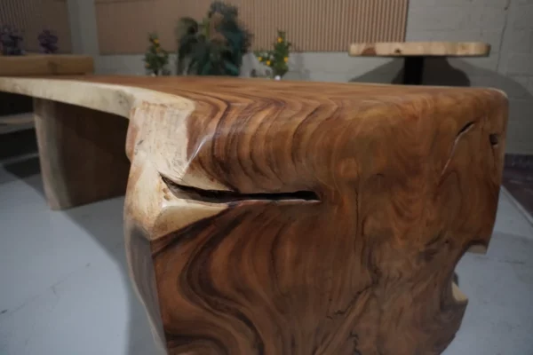 Table cascade en suar massif - L300cm B110/135cm – Image 12