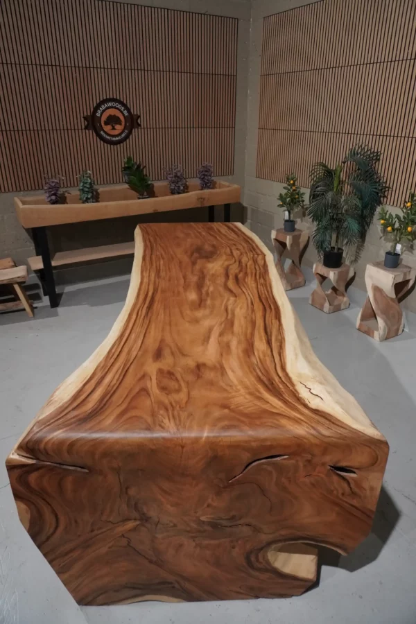 Table cascade en suar massif - L300cm B110/135cm – Image 14