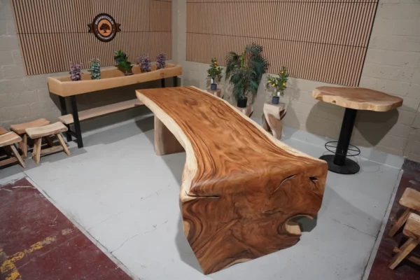 Table cascade en suar massif - L300cm B110/135cm – Image 16