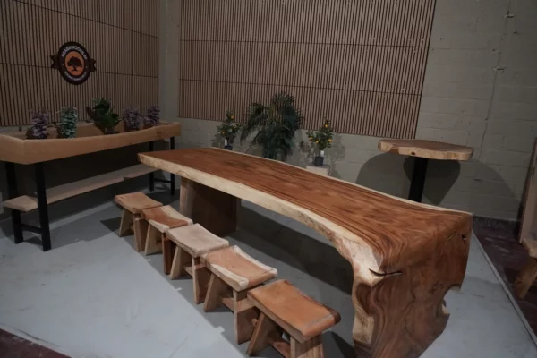 Table cascade en suar massif - L300cm B110/135cm – Image 27