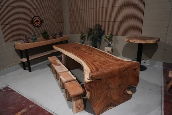 Table cascade en suar massif - L300cm B110/135cm – Image 31