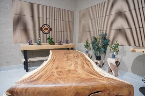Table cascade en suar massif - L300cm B110/135cm – Image 36