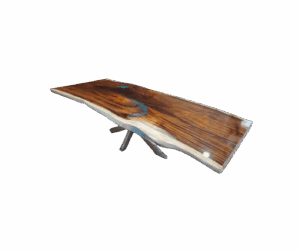 Massieve Suar Epoxy Tafel – L320cm B130cm